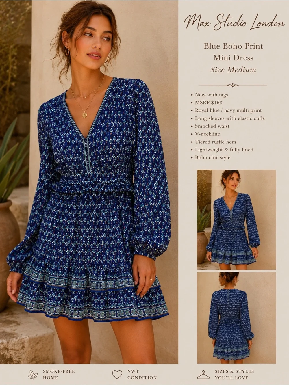 blue dress poshmark Navy blue dress